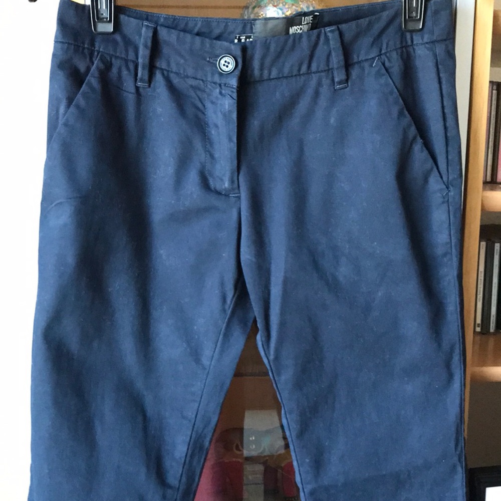 Love Moschino casual pants Navy blue Sz 6 Italian